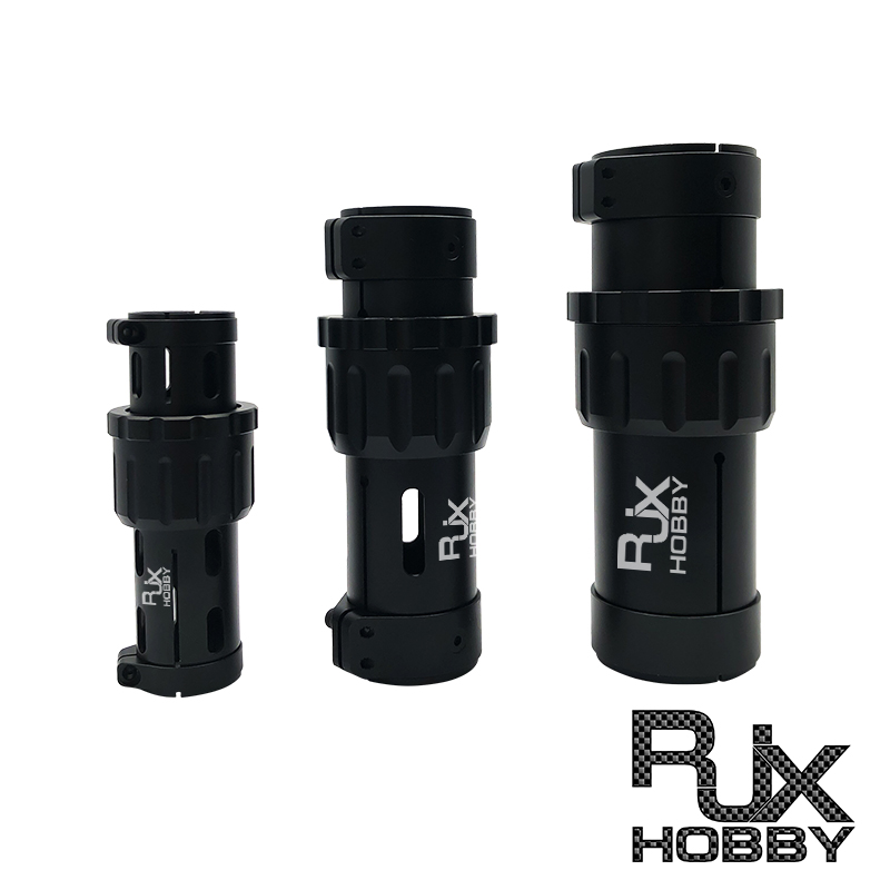 RJX 1PCS 30mm/40mm/50mm Folding Arm Carbon Tube Connector Clip Self-lock Folding Rack Parts for RC Agriculture UAV Drone