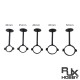 RJX 1pcs RC Drone GPS Bracket Holder Mount Suitable for 30mm/35mm/40mm/45mm/50mm Tube Agriculture Plant UAV