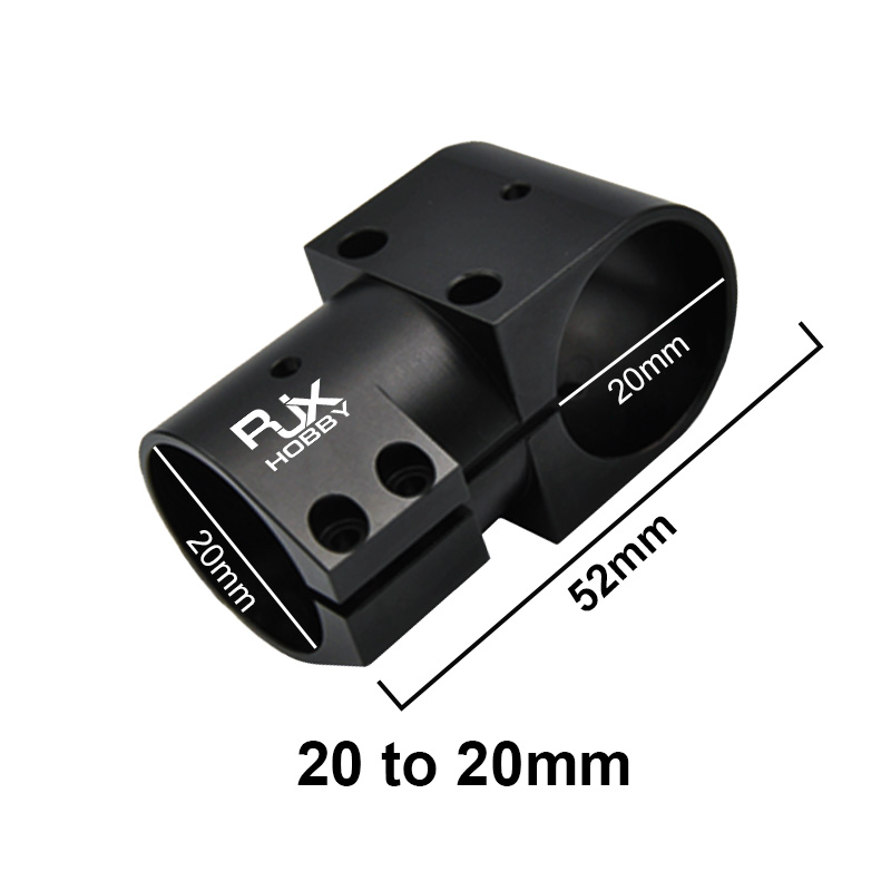 RJX 1pcs 16,20,25,30,40 Landing Gear Aluminum Alloy Tee Tripod Carbon Fiber Tube Connector For Agriculture Drone UAV
