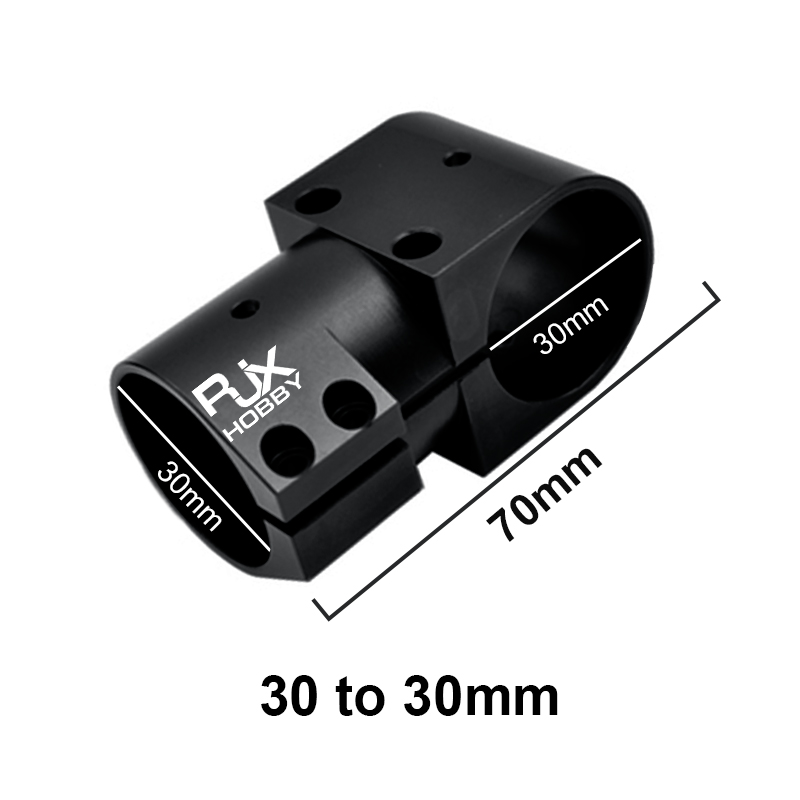 RJX 1pcs 16,20,25,30,40 Landing Gear Aluminum Alloy Tee Tripod Carbon Fiber Tube Connector For Agriculture Drone UAV