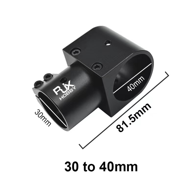 RJX 1pcs 16,20,25,30,40 Landing Gear Aluminum Alloy Tee Tripod Carbon Fiber Tube Connector For Agriculture Drone UAV