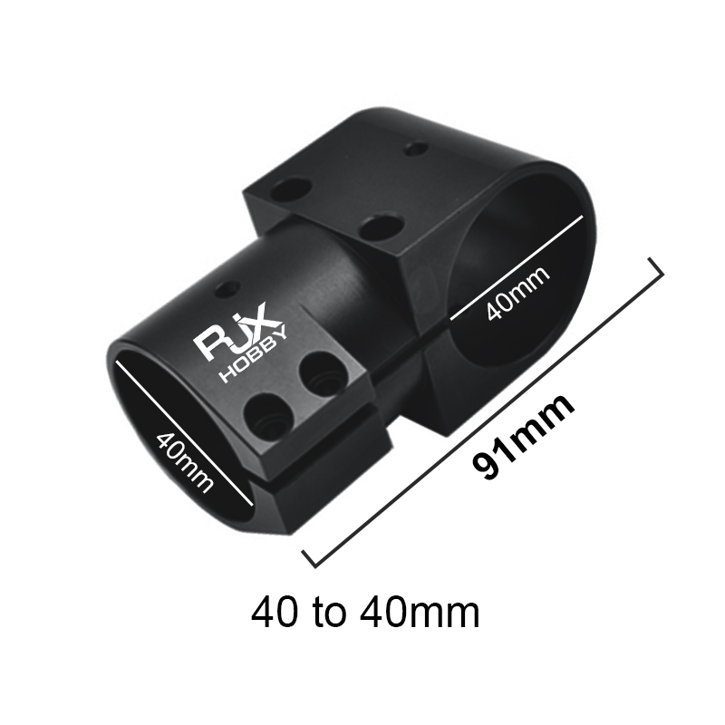 RJX 1pcs 16,20,25,30,40 Landing Gear Aluminum Alloy Tee Tripod Carbon Fiber Tube Connector For Agriculture Drone UAV