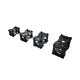 RJXHOBBY 1Sets 12/16/20/22/25/30mm 3K Carbon Fiber Tube Clamp + Motor Mount Fixture Clip Holder Bracket