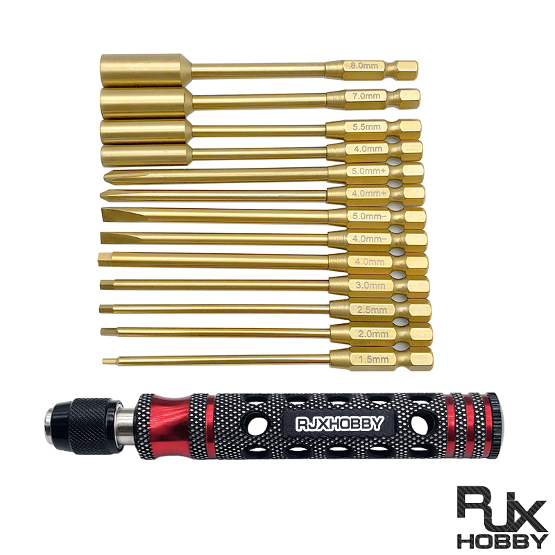 RJX 14in1 Hex Nut Phillips Flat Screwdriverfor RC Car helicopter FPV