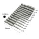 RJXHOBBY 12pcs 1/4 Inch 6.35mm Length 50mm Hex Shank Magnetic Hexagon Screwdriver