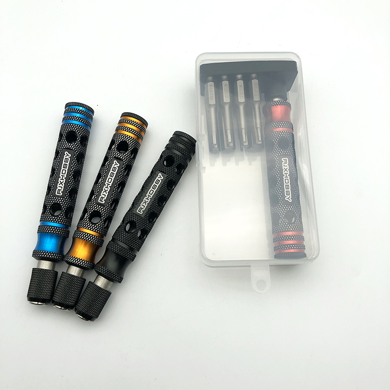 RJXHOBBY 12pcs 1/4 Inch 6.35mm Length 50mm Hex Shank Magnetic Hexagon Screwdriver