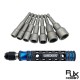RJX 7pcs 1/4 Inch 6.35mm Length 65mm 6.0 / 7.0 / 8.0 / 9.0 / 10 / 12 / 14mm Nut Drivers
