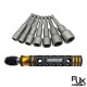 RJX 7pcs 1/4 Inch 6.35mm Length 65mm 6.0 / 7.0 / 8.0 / 9.0 / 10 / 12 / 14mm Nut Drivers