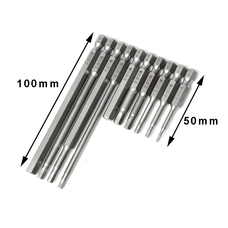 RJXHOBBY 12pcs 1/16"5/64"3/32"7/64"1/8"9/64"5/32"3/16"7/32"1/4"5/16" 3/8"Hex Shank Magnetic Hexagon Screwdriver