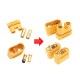 RJX  1pair Amass AS150U Anti-sparking Plug Waterproof Connector with Signal Pin AS150U Male Female Plug