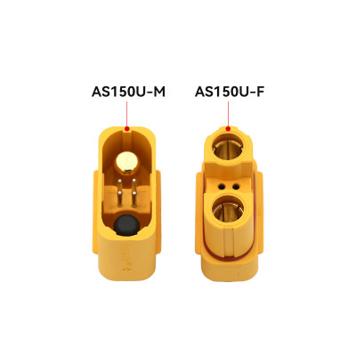 RJX  1pair Amass AS150U Anti-sparking Plug Waterproof Connector with Signal Pin AS150U Male Female Plug