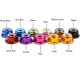 RJX CW CCW 50pcs M4 M5 M6 Lock Nuts Flanged Nylon Insert Aluminum Alloy Self-Locking Nuts