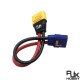 RJXHOBBY 1pcs QS8-S Anti-spark Female to AS150U Anti-fire Male Connector