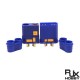 RJX 1pair QS8-S Lengthen Anti-spark Battery Connector Large Current Golden Plated Male Female Plugs with Sheath