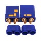 RJX 1pair QS8-S Lengthen Anti-spark Battery Connector Large Current Golden Plated Male Female Plugs with Sheath