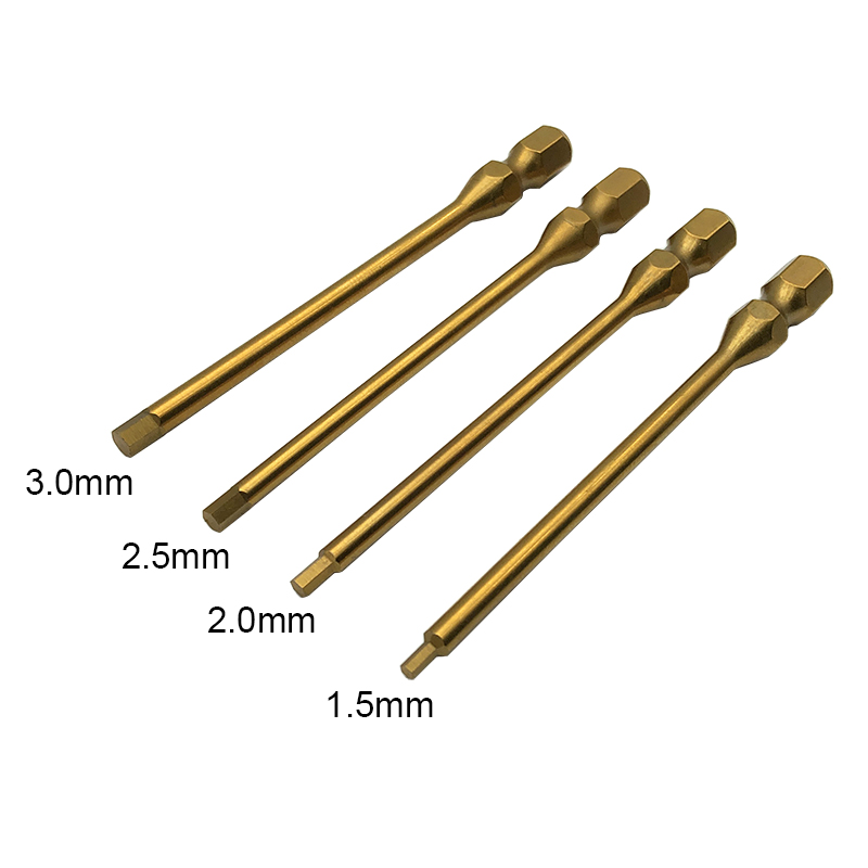 RJX 6.35mm 4 in1 Hex Screwdriver 1.5 2.0 2.5 3.0mm for RC Car helicopter FPV