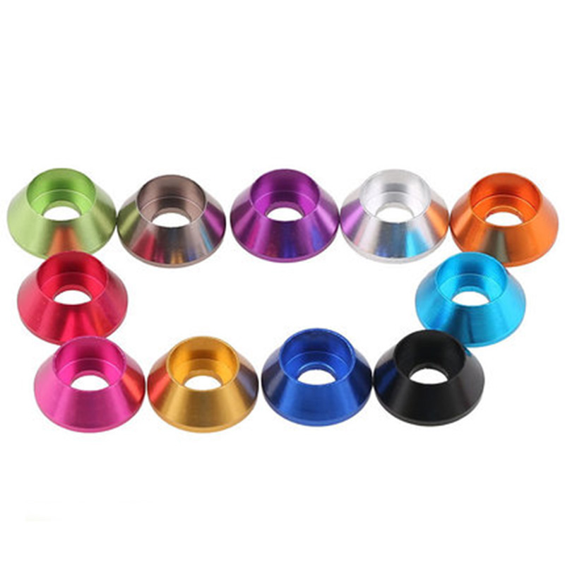 RJX 50pcs M2 M2.5 M3 M4 M5 alum washer for Hex Socket head Cap Screw