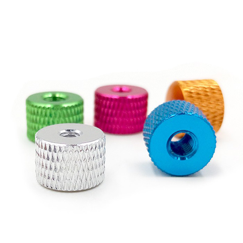RJX 50pcs Aluminum alloy M3 M4 Knurled Thumb Nuts Reticulate Adjust Multicolor Nut