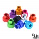 RJX 50pcs M3 M4  Blind Hole Hand Nut Aluminum Knurled Step Thumb Nut
