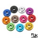 RJX 50pcs M3 M4 m5 m6 Aluminum Alloy Knurled Thumb Nut w/ Collar Screw Spacer Washer 