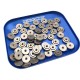 RJX 50pcs M3 M4 m5 m6 Aluminum Alloy Knurled Thumb Nut w/ Collar Screw Spacer Washer 