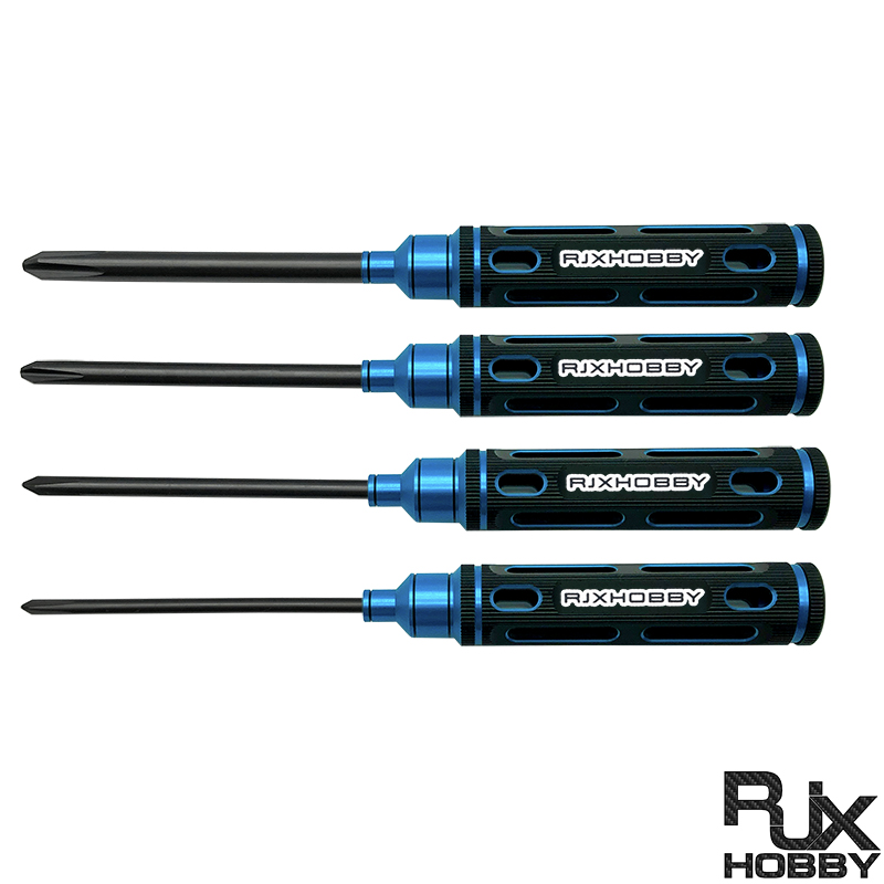 RJXHOBBY upgraded HSS titanized Hex /Nut/ Phillips/ Flat Screwdriver 16 pcs kits