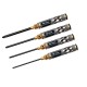 RJXHOBBY Supper Light Knurled Grip HSS titanized Hex /Nut/ Phillips/ Flat Screwdriver 16 pcs kits