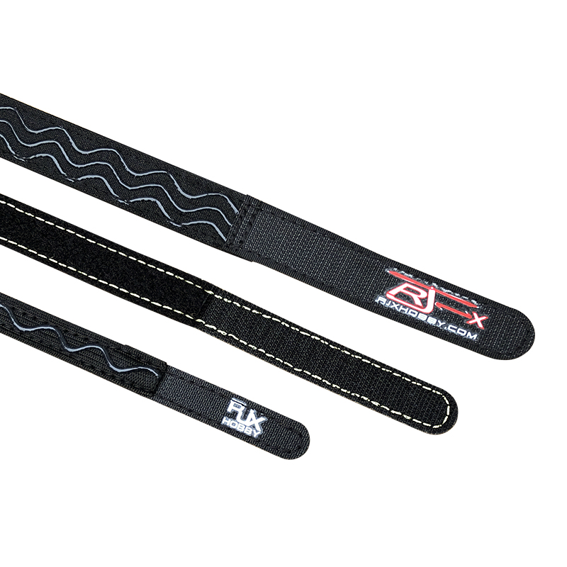 RJXHOBBY 2pcs Kevlar Stitched Non-Slip Silicone Battery Straps( Length: 180-400mm)