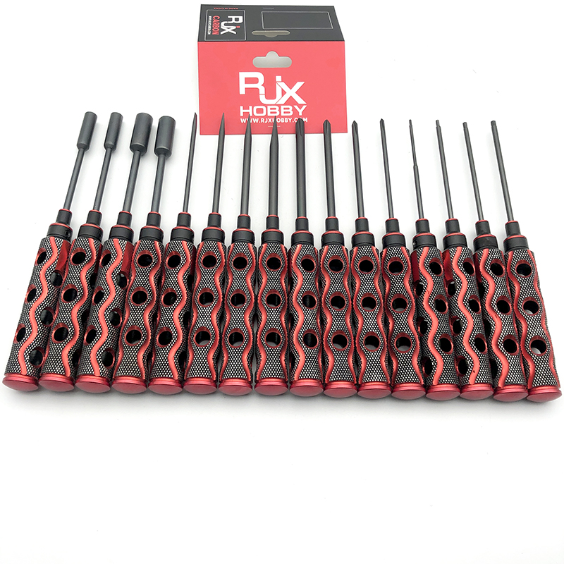 RJX 4pcs Phillips Screwdriver Tools Kit Set 3.0mm 4.0mm 5.0mm 5.8mm for RC FPV Car Boat Airplane