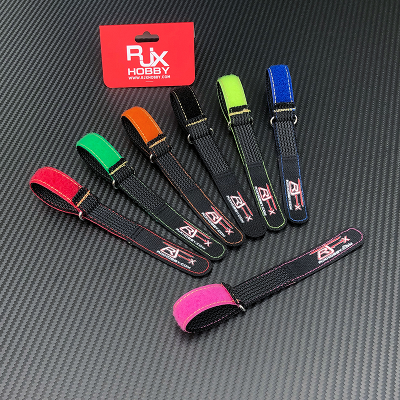 RJXHOBBY 2pcs Kevlar Stitched Non-Slip Silicone Battery Straps(Width: 20mm Length: 180-1000mm)
