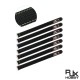 RJXHOBBY 2pcs Kevlar Stitched Non-Slip Silicone Battery Straps(Width: 20mm Length: 180-1000mm)
