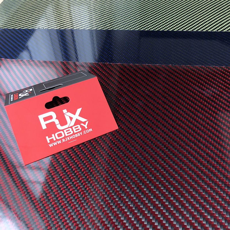RJXHOBBY Aramid Fiber Sheet 500x400x1.0-5.0mm(Cross grain, Glossy Surface)