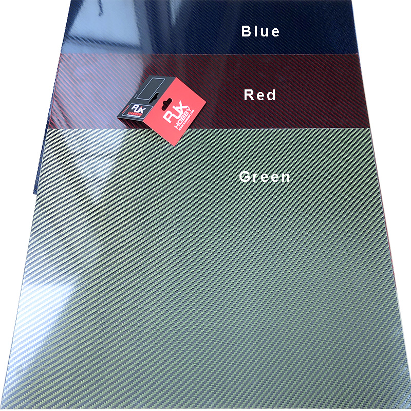 RJXHOBBY Aramid Fiber Sheet 500x400x1.0-5.0mm(Cross grain, Glossy Surface)
