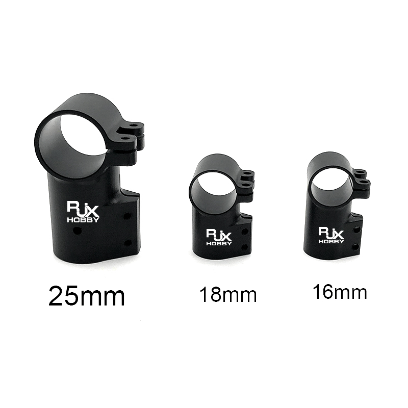 RJXHOBBY 1pcs Landing Gear Aluminum Alloy Tee Tripod 16 18 20 25mm Carbon Fiber Tube Connector For Agriculture Drone UAV