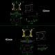 RJX 1pcs 30/40/50mm Alum Pipe clamps for carbon fiber tube