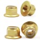 RJX 20pcs M2 M3 M4 M5 M6 M8 Copper Flange Nut 