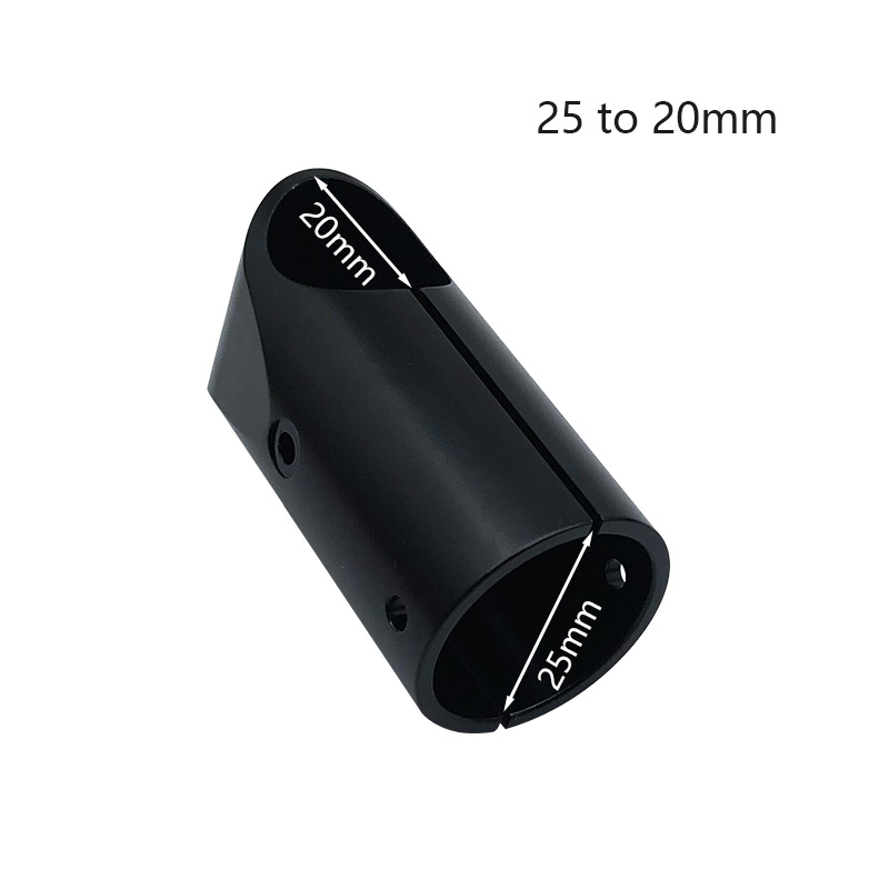 RJX 1pcs Landing Gear Aluminum Alloy Tee Tripod 25 to 20mm Carbon Fiber Tube Connector For Agriculture Drone UAV