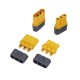 RJX 10 Pairs Amass MR30 Connector Plug With Sheath in XT30 female and male gold plated for RC parts QX-MOTOR