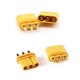 RJX 10 Pairs Amass MR30PB plug circuit board with XT30 3-pin  for model aircraft battery connectors 