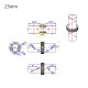 RJX 25mm CNC Quick Release Plug Connector  Folding Arm Pipe Clamp  for Plant Agriculture UAV Drone