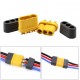 RJX 10pair Amass 3.5mm MR60 Three-core Plug T Plug Connector Male Female With Sheath Brass