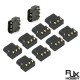 RJX10PCS Amass MR60PW-M Three Core Gold-plated Male Plug Horizontal PCB Circuit Board Connector for RC Aircraft Battery Parts