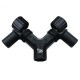 RJX Y-shaped folding arm base 35 to 30mm pipe clamp horizontal for UAV connector