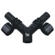 RJX Y-shaped folding arm base 35 to 30mm pipe clamp horizontal for UAV connector