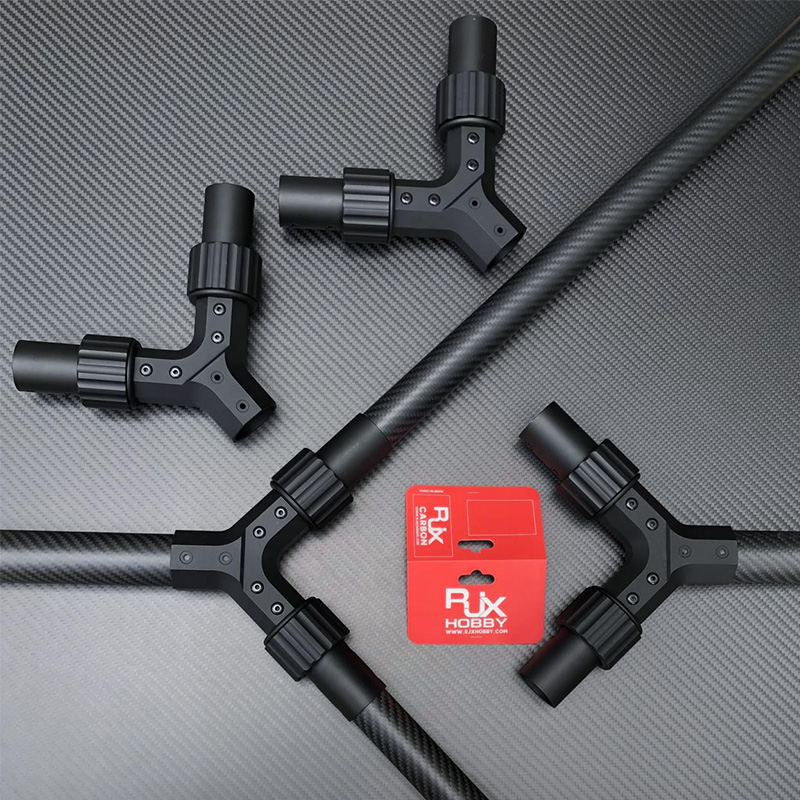 RJX Y-shaped folding arm base 35 to 30mm pipe clamp horizontal for UAV connector