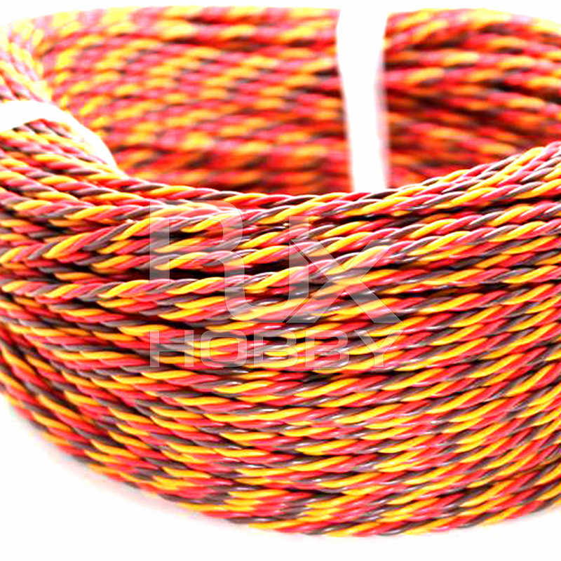 RJX 22AWG 60 Core 3 Way Twist Servo For UAV RC Airplane Accessorie
