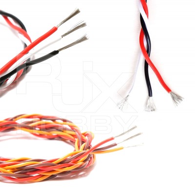 RJX 22AWG 60 Core 3 Way Twist Servo For UAV RC Airplane Accessorie