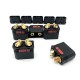 RJX QS8-S Battery Connector Large Current Golden Plated Male Female Plugs with Sheath