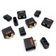 RJX QS8-S Battery Connector Large Current Golden Plated Male Female Plugs with Sheath