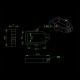 RJX 1pcs XT90-S Plug Battery Connector Fixed Mount Bracket Aluminium Alloy Holder for UAV Multicopter RC Aircraft Spare Parts